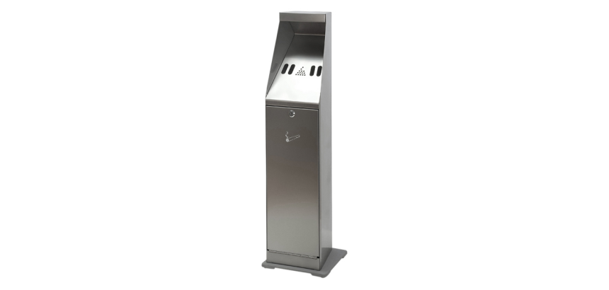 Ashtray on column Vepa Bins stainless steel 31025411