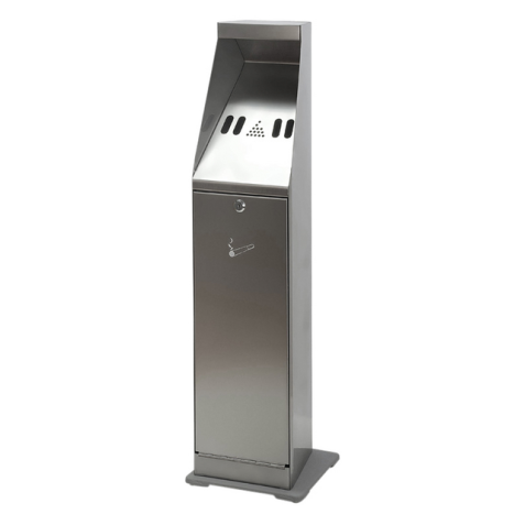 Asbak staand Vepa Bins zuil vrijstaand RVS 31025411