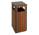 Afvalbak Vepa Bins voor buiten 36 liter zwart/houtlook