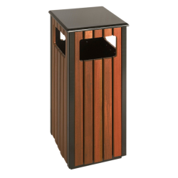 Poubelle d'extérieur Vepa Bins pour extérieur 36L noir/imitation bois