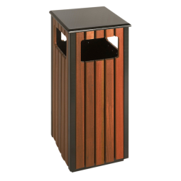 Poubelle d'extérieur Vepa Bins pour extérieur 36L noir/imitation bois