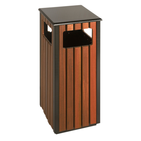 Poubelle d'extérieur Vepa Bins pour extérieur 36L noir/imitation bois