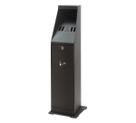 Asbak staand Vepa Bins zuil vrijstaand zwart 31043774