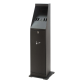 Asbak staand Vepa Bins zuil vrijstaand zwart 31043774