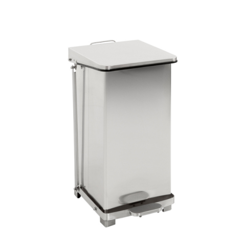 Afvalbak Vepa Bins pedaalemmer Industrieel 45 liter mat RVS