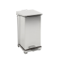 Afvalbak Vepa Bins pedaalemmer Industrieel 45 liter mat RVS