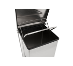 Poubelle à pédale Vepa Bins Industriel 45L inox mat