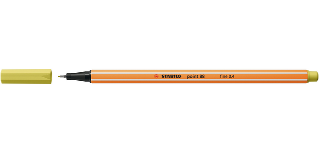 Fineliner STABILO point 88/67 fijn mosterd