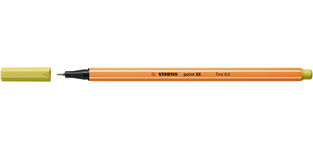 Fineliner STABILO point 88/67 fijn mosterd