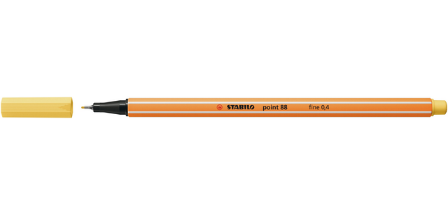 Fineliner STABILO point 88/23 fijn lichtgeel