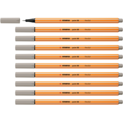 Fineliner STABILO point 88/93 fijn warm grijs