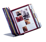 Durable Vario Desk Presentation Stand with 20 A4 Metal Pockets