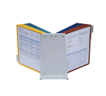 Durable Vario Desk Presentation Stand with 20 A4 Metal Pockets