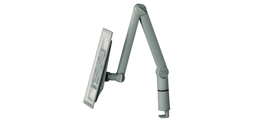 Articulated arm with Durable Sherpa clamp for 10 A4 pockets