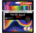 Feutre pinceau Pen 568/24 Arty assorti étui 24 pièces