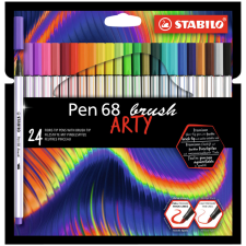 Brushstift STABILO Pen 568/24 Arty assorti set à 24 stuks