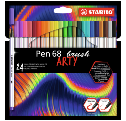 Feutre pinceau Pen 568/24 Arty assorti étui 24 pièces