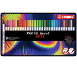 Brushstift STABILO Pen 568/30 Arty assorti blik à 30 stuks