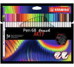 Feutre pinceau STABILO Pen 568 Arty boîte 30 couleurs