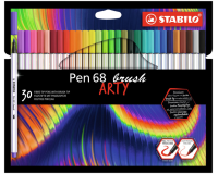 Feutre pinceau STABILO Pen 568 Arty boîte 30 couleurs