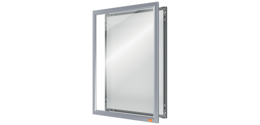 Clipsbarer Plakathalter Nobo Impression Pro A4 Silber