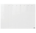 Planning semaine Nobo transparent acryl A4