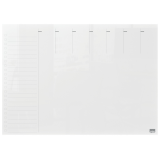 Weekplanner Nobo transparant acryl A4