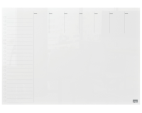 Planning semaine Nobo transparent acryl A4
