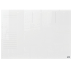 Planning semaine Nobo transparent acryl A4