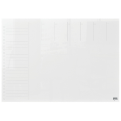 Weekplanner Nobo transparant acryl A4