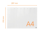 Planning semaine Nobo transparent acryl A4
