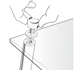 Bloc-notes acrylique Nobo A4 transparent incliné