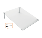 Bloc-notes acrylique Nobo A4 transparent incliné