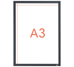 Porte-affiche clipsable Nobo Impression Pro A3 noir