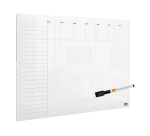 Tableau hebdomadaire Nobo transparent acryl A3