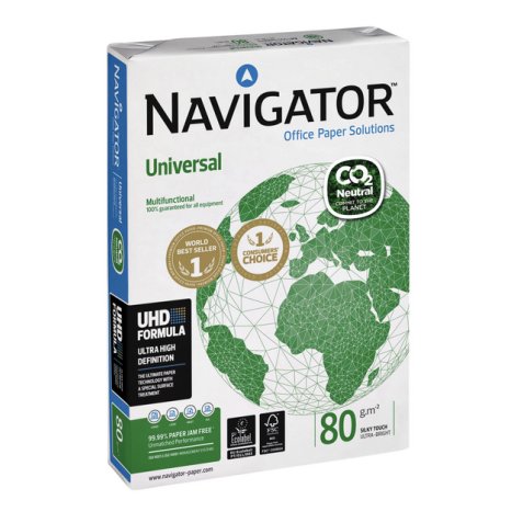 Kopieerpapier Navigator Universal CO2 A4 80gr wit 500 vel