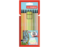 De_rotulador stabilo acuarelable pen 68 estuche carton de 10 unidades colores surtidos