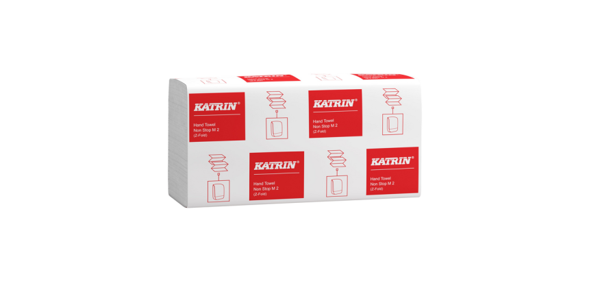 Essuie-mains Katrin 61617 2 épaisseurs pli-Z 240x203mm blanc 25x 160 feuilles