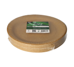 Plate Papstar 230mm brown cardboard 50 pieces