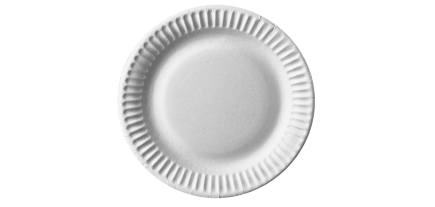 IEZZY Plate Ø150mm white cardboard 100 pieces