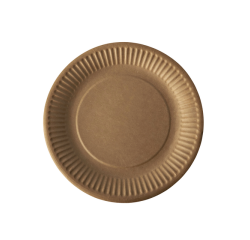Assiette Papstar 190mm carton brun 50 pièces