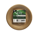 Assiette Papstar 190mm carton brun 50 pièces