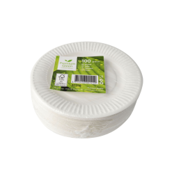 Assiette IEZZY 180mm carton blanc 100 pièces