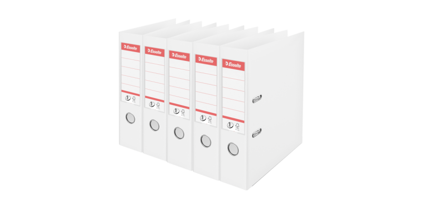 Classeur à levier Esselte Vivida N°1 multipack 75mm A4 5 pièces blanc