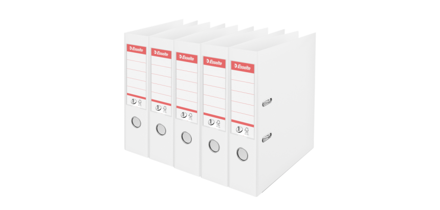 Classeur à levier Esselte Vivida N°1 multipack 75mm A4 5 pièces blanc
