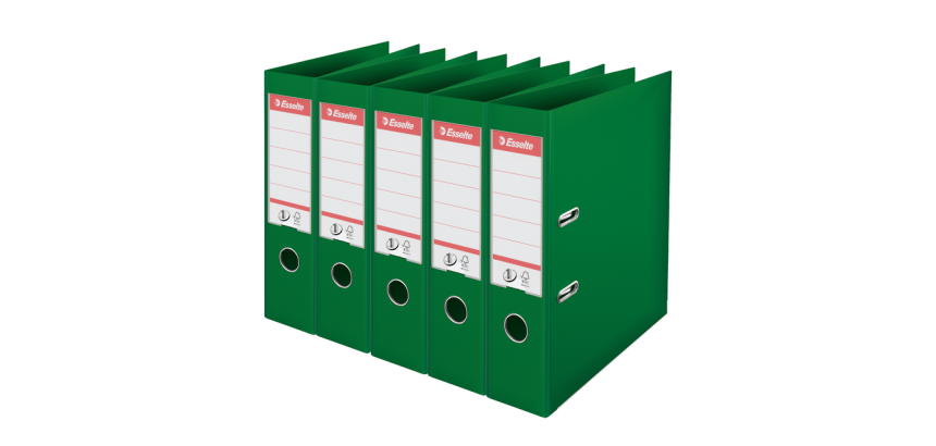 Esselte Ordner Vivida Nr. 1 Multipack 75mm A4 5 Stück grün