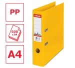 Esselte Nr1 Power Lever Arch File PP 75mm Yellow - Pack of 5
