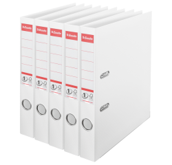 Classeur à levier Esselte Nr1 Power PP 50mm blanc - paquet de 5