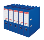 Classeur à levier Esselte Vivida N°1 multipack 75mm A4 5 pièces bleu