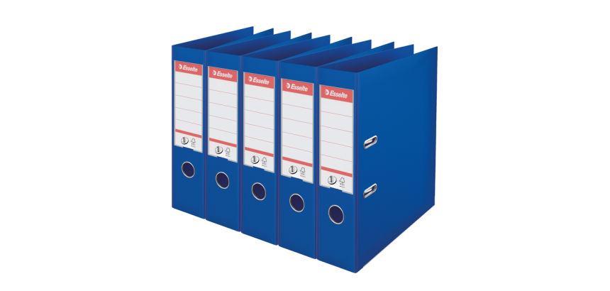 Classeur à levier Esselte Vivida N°1 multipack 75mm A4 5 pièces bleu